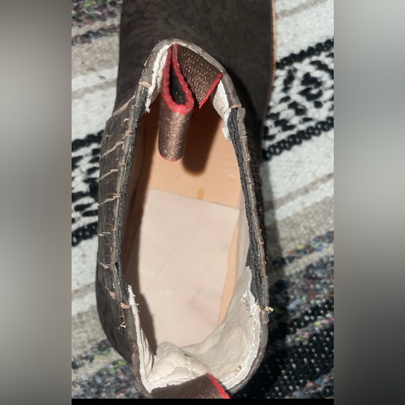 New Quincy Boots The Real American Boot Wide Square Toe Volcano Leather Roses . - Picture 9 of 13